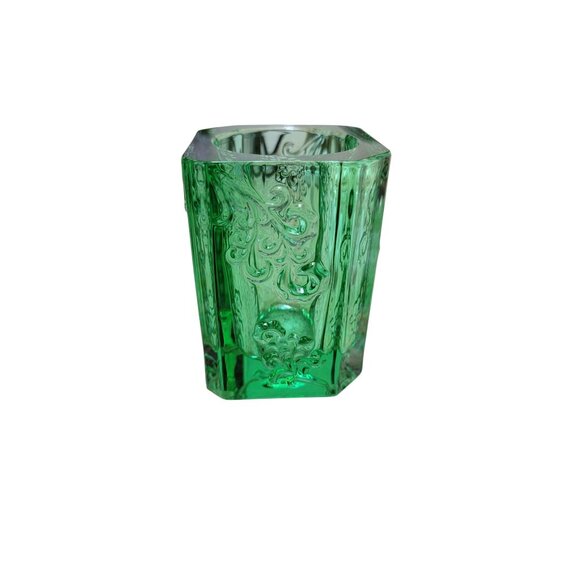 Tittot Green Crystal Hexagonal Vase - Picture 2 of 8